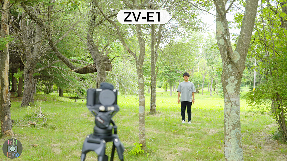 ZV-E1の中距離（正面）