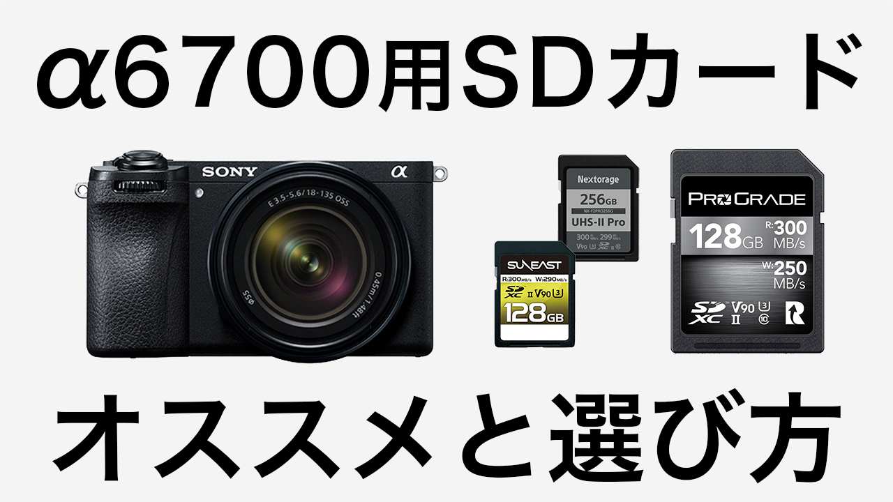 SONYα6700用オススメSDカード厳選５つ！選び方もわかる | tabinotomo