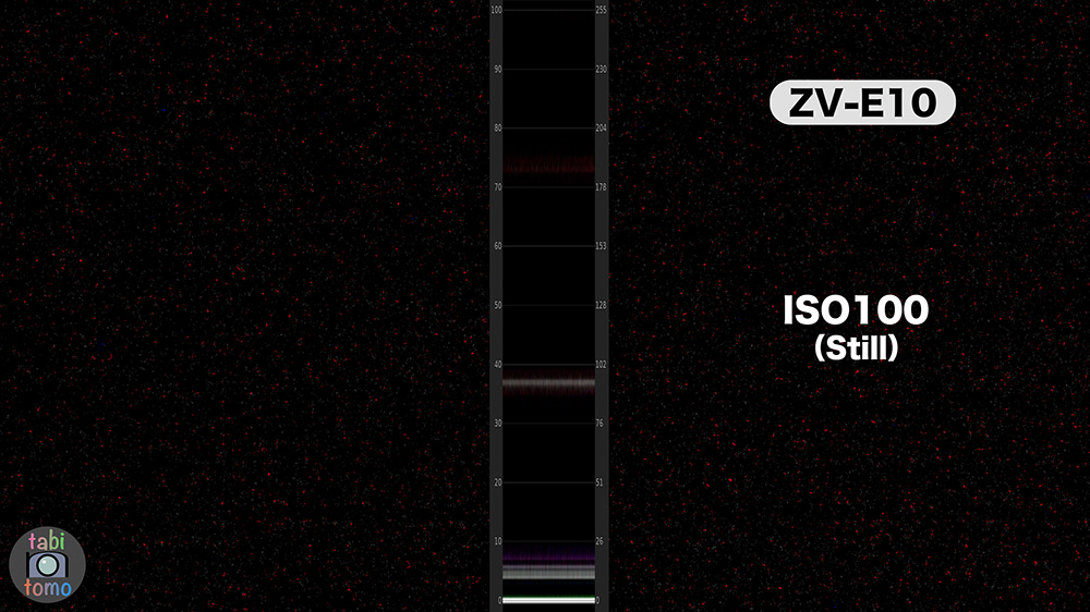 ZV-E10のノイズ 静止画ISO100