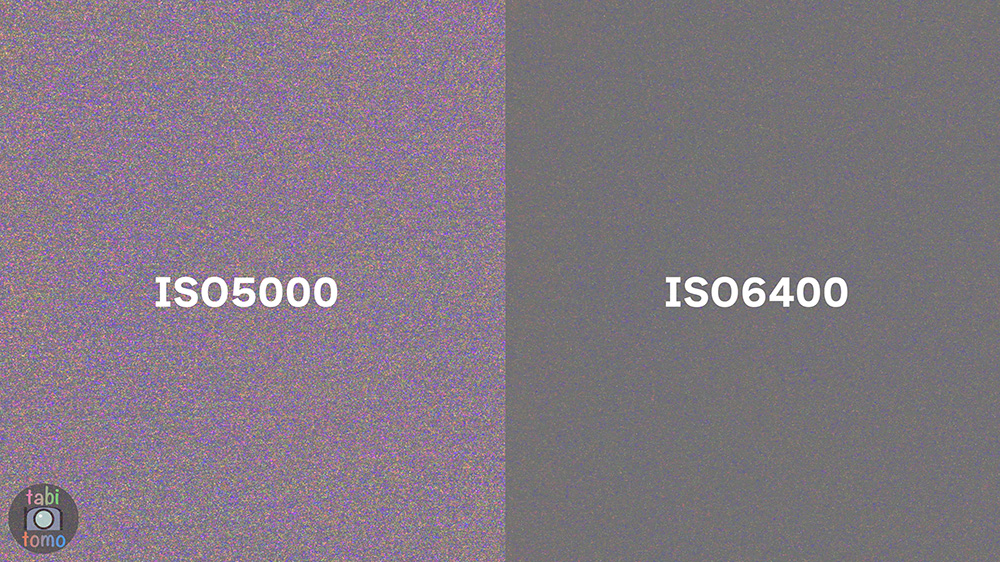 ZfのLogベース感度 ISO6400